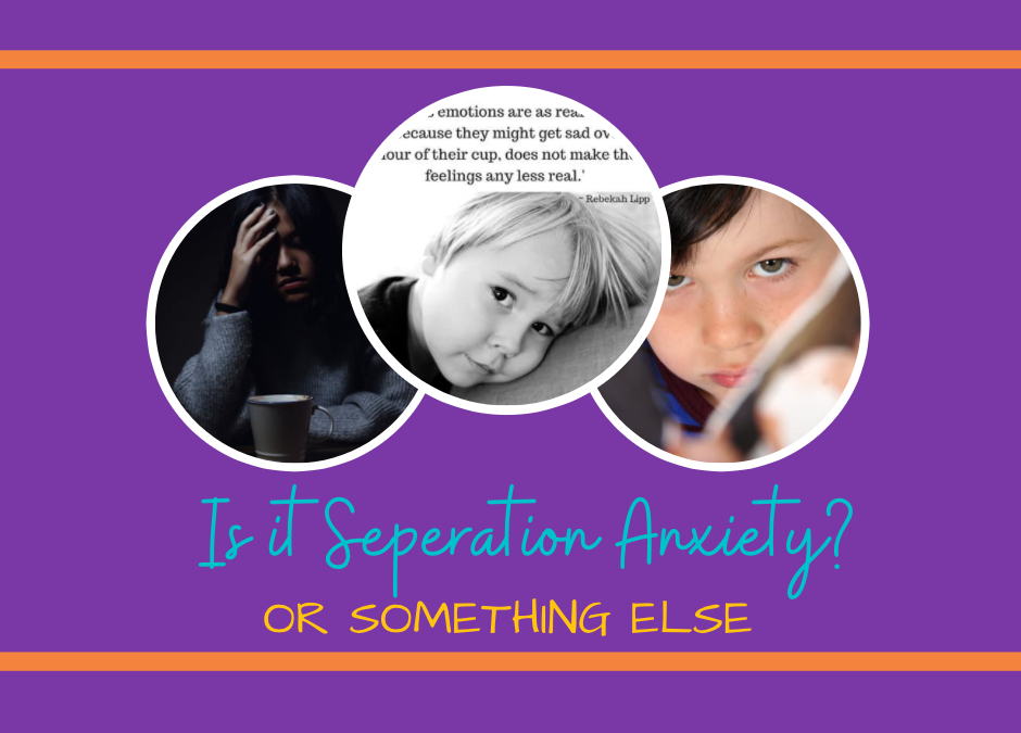 Is your child experiencing separation anxiety?  Or could it be something else.
